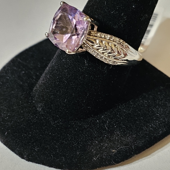 Rose De France Amethyst Ring in Sterling Silver Sz 10 💜 NWT - Picture 7 of 14